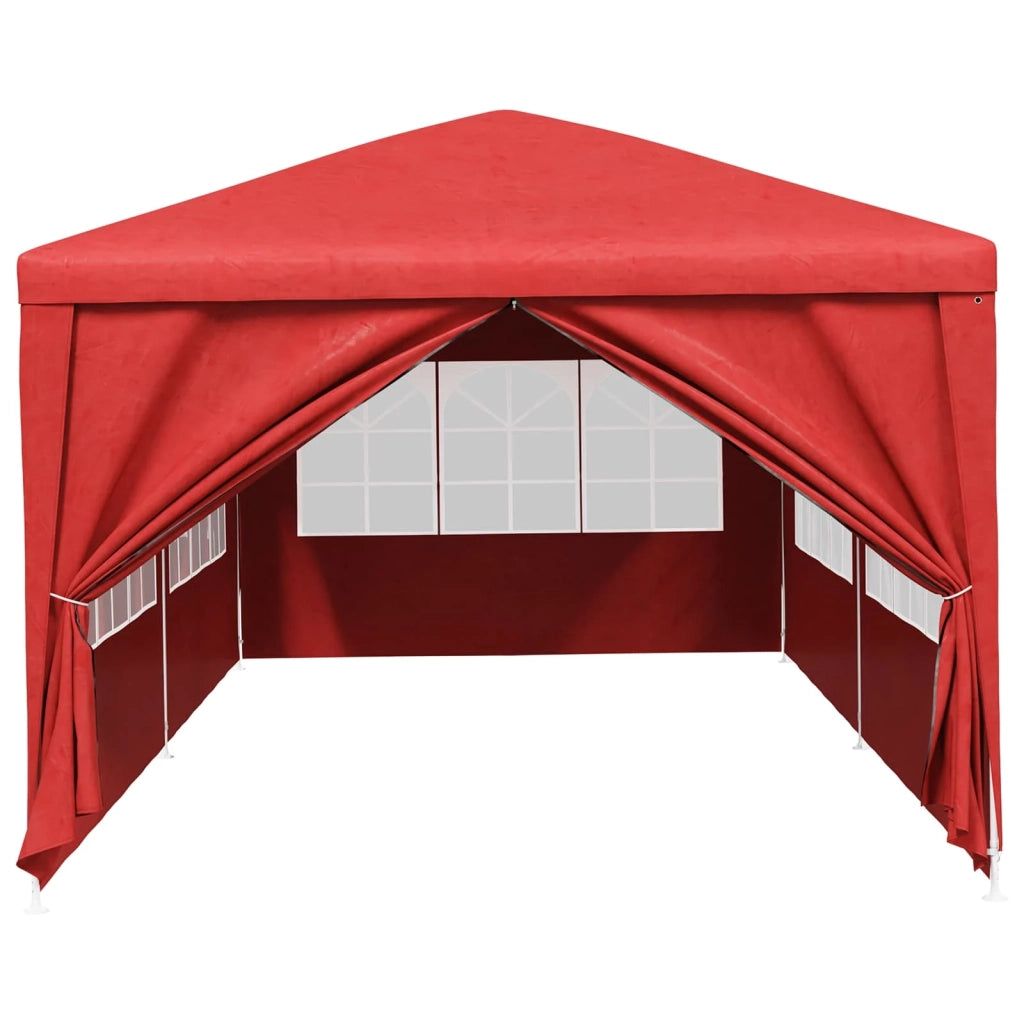 Tenda da festa con pareti Rosso 600 x 300 x 255 cm PE e Acciaio 42032349
