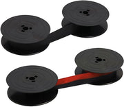 Set di nastri per macchina da scrivere 2 pezzi - nastri a colori - compatibili con modelli classici - rosso/nero nylon - colore di scrittura - duraturo - set di nastri per macchina da scrivere con filo