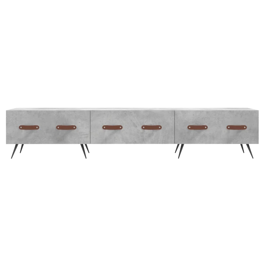 Mobile TV multimediale scaffale TV credenza mobile TV sala da pranzo soggiorno camera da letto 150 x 36 x 30 cm legno ingegnerizzato grigio 02_0026028