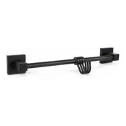 PORTA ASCIUGAMANI 3 GANCI SUPPORTO ARREDO BAGNO CASA CUCINA NERO 02113