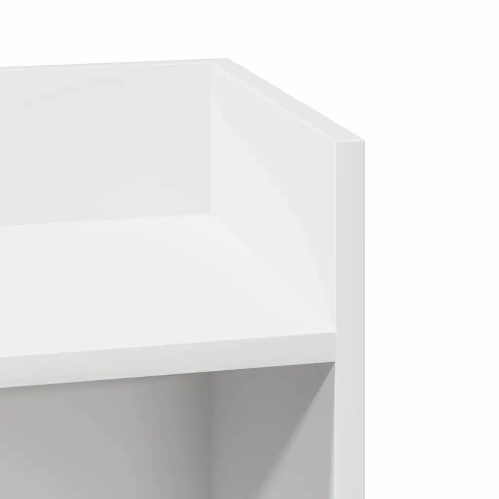 vidaXL Tavolino Laterale con Ripiano Bianco 25,5x27x60 cm