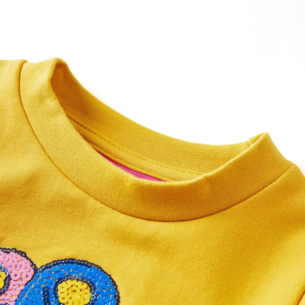 Felpa per Bambini Ocra Scuro 92 13599