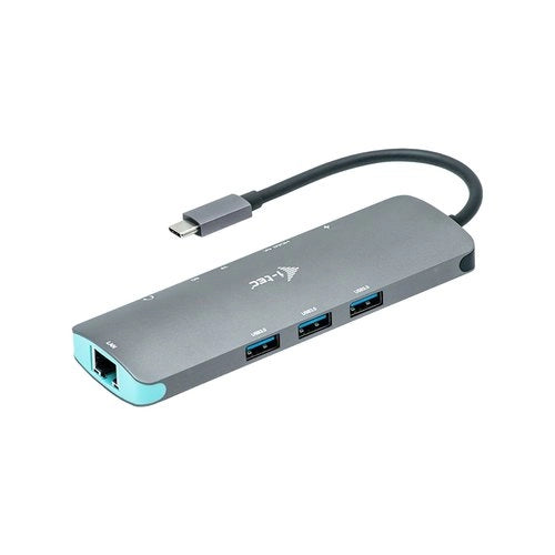 I-tec metal usb-c nano docking station di metallo con 4k hdmi lan + power delivery 100 w - C31NANODOCKLANPD