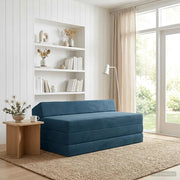 Divano Letto Pieghevole Blu 120 x 60 x 49 cm Tessuto