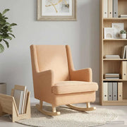 Sedia a dondolo Beige 62 x 80 x 85 cm Bouclé 42029975