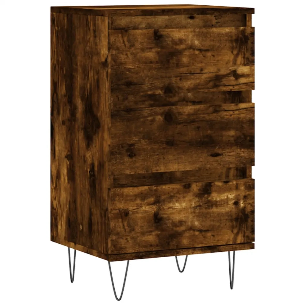 Credenza-Buffet-Armadio da cucina Rovere Fumo 40x35x70 cm in Legno Multistrato 748598