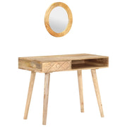 Toeletta tavolo da trucco di design mobili per camera da letto 100 x 50 x 76 cm legno massello di mango 02_0006358