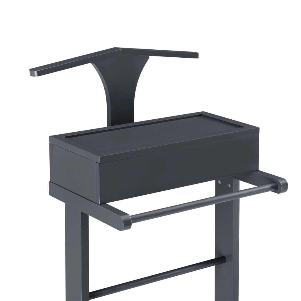 Servomuto apribile con 4 tasche 43,5 x 34,5 x 110 cm MDF e legno di arole grigio 03_0004520