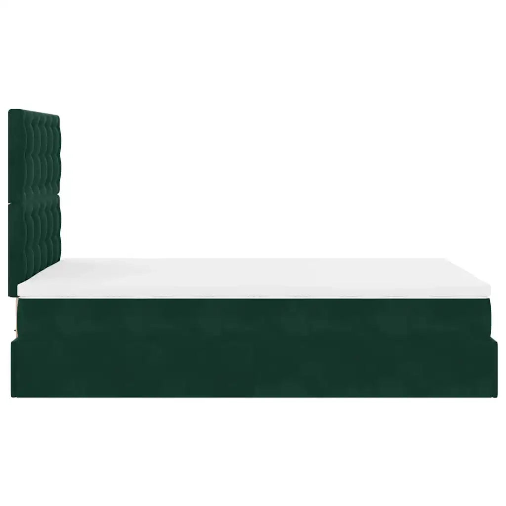 Struttura Letto Pouf con Materassi 120x200 cm Velluto 3313610