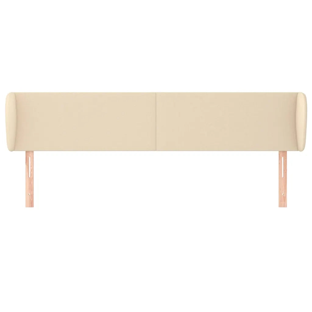 Testiera ad Orecchio Crema 203x23x78/88 cm in Tessuto 3116891