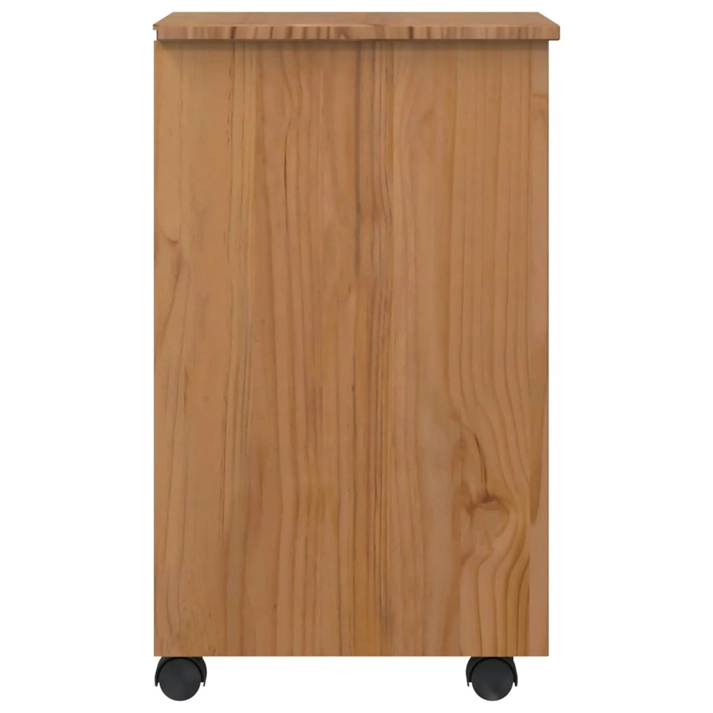 Armadietto Rotolante con Cassetti CORONA Marrone Miele 42040541
