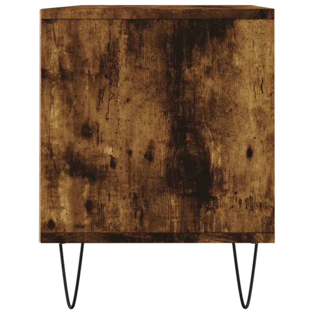 Mobile TV Rovere Fumo 100x34,5x44,5 cm in Legno Multistrato 831241