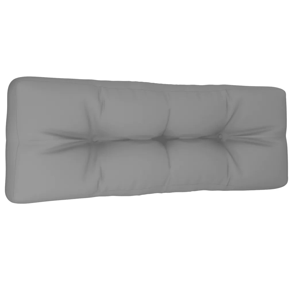 Cuscino per Pallet Grigio 120x40x12 cm in Tessuto 314473