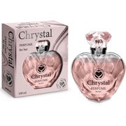 Trade Shop - Profumo Corpo Per Lei Eau De Parfum Da Donna Chrystal Da 100ml A Forma Di Cuore 020921 -