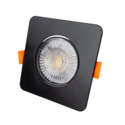 Faretto LED da incasso CCT nero quadrato Ecolight