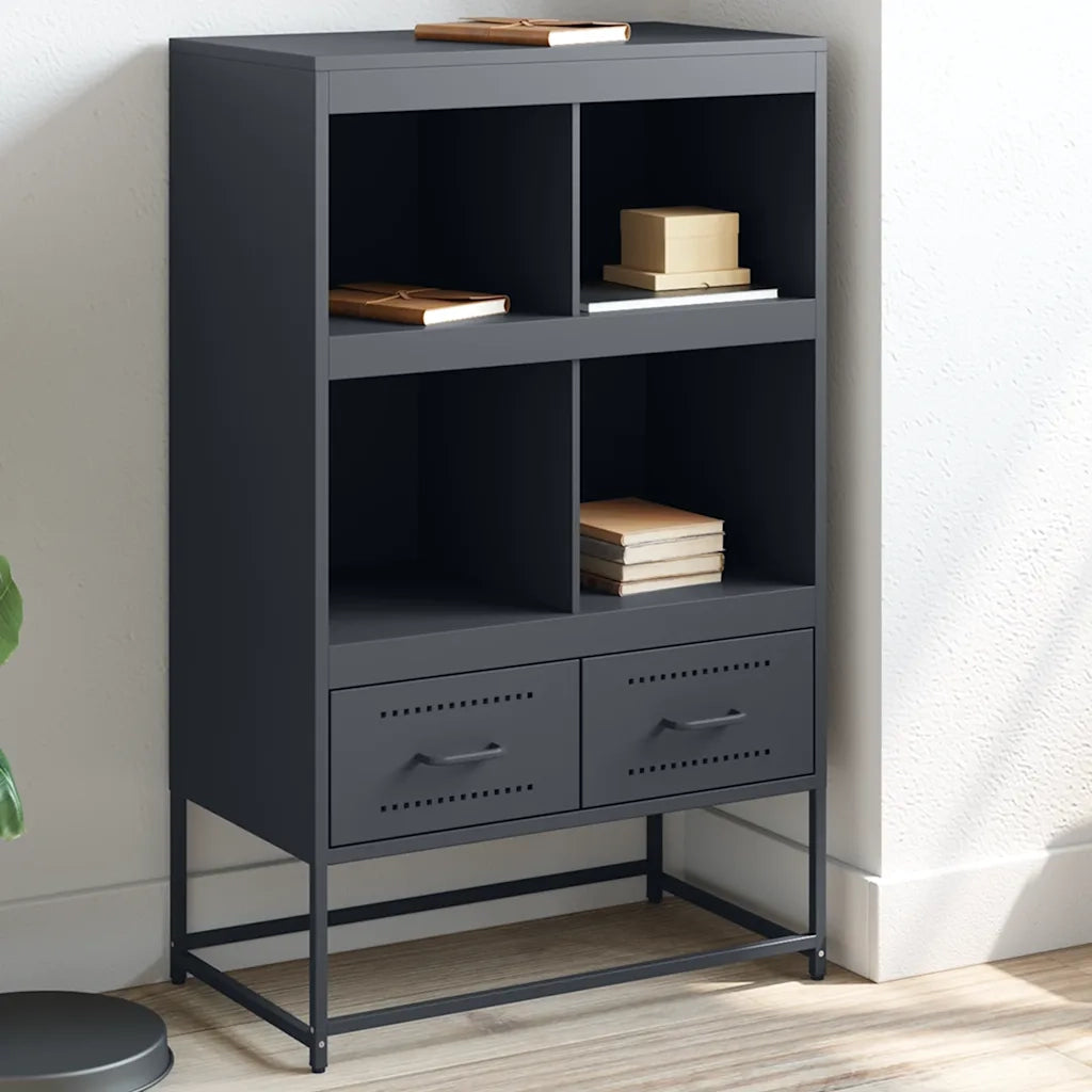 Credenza-Buffet-Armadio da cucina Antracite 68x39x111,5 cm Acciaio 780624