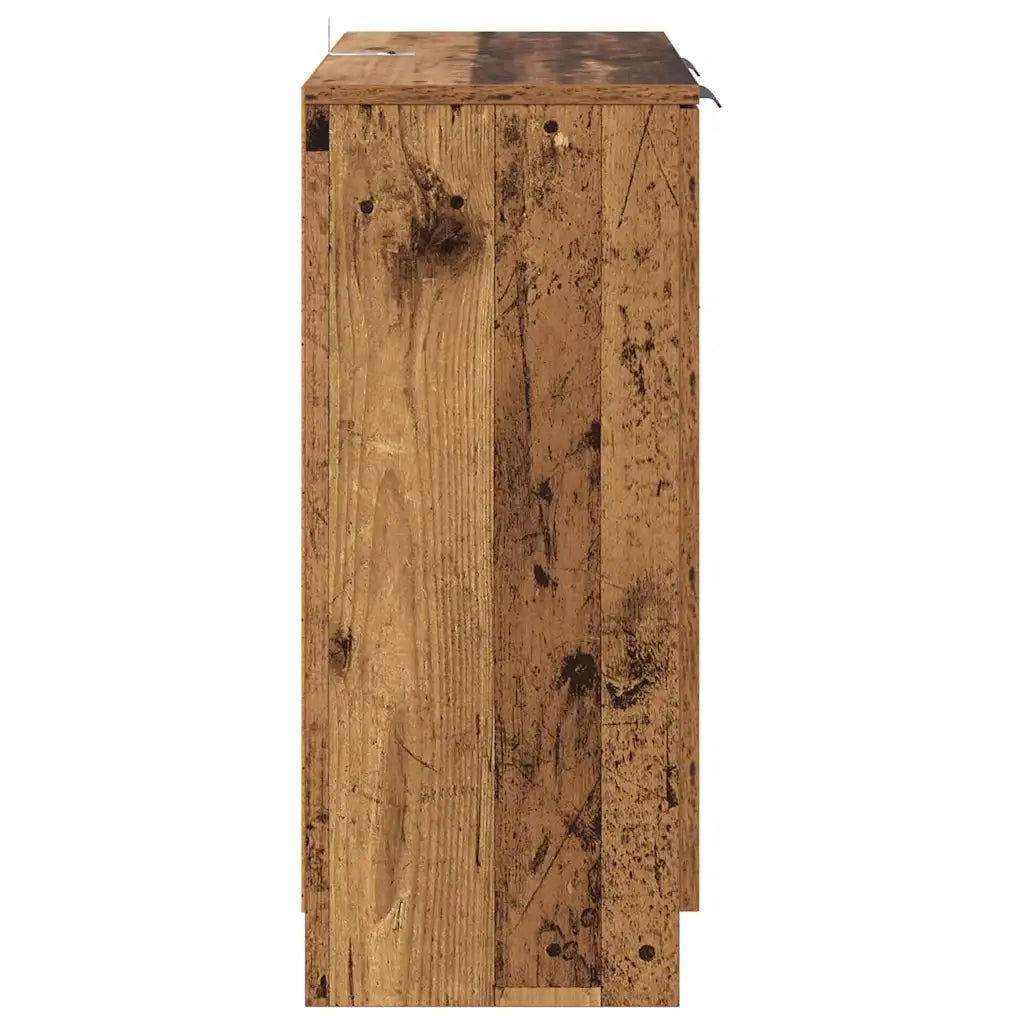 Sideboards con cassetto 2 pcs Legno vecchio 60 x 30 x 70 cm