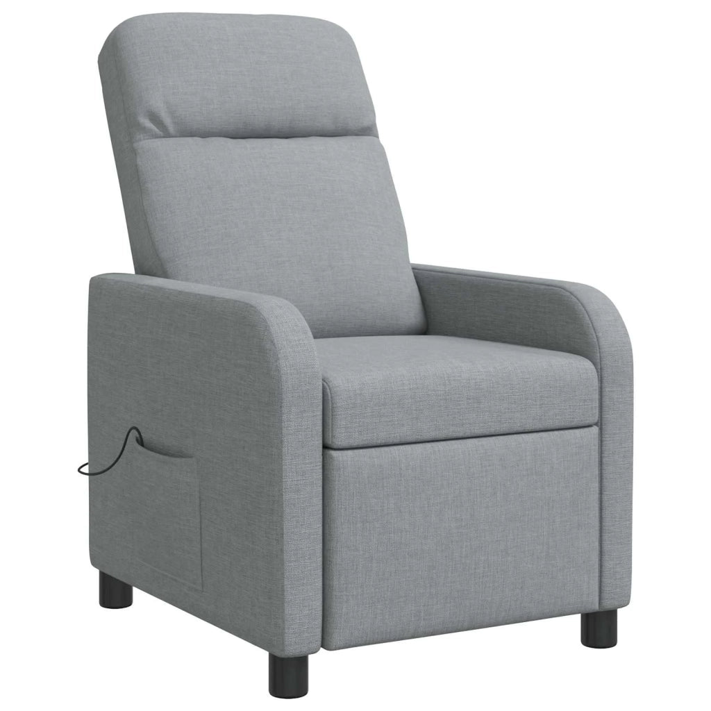 Divano Sedia-Poltrona Massaggiante Grigio Chiaro Tessuto 434970