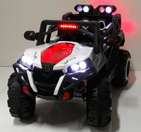 Macchina Elettrica per Bambini 12V Kidfun Fuoristrada 4x4 Bianca