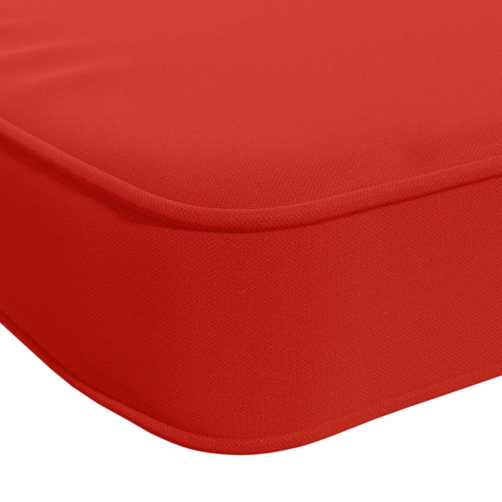 Cuscini per Panchina a 2 Pezzi VUGHT 2 pz 100% Poliestere Rosso 952031