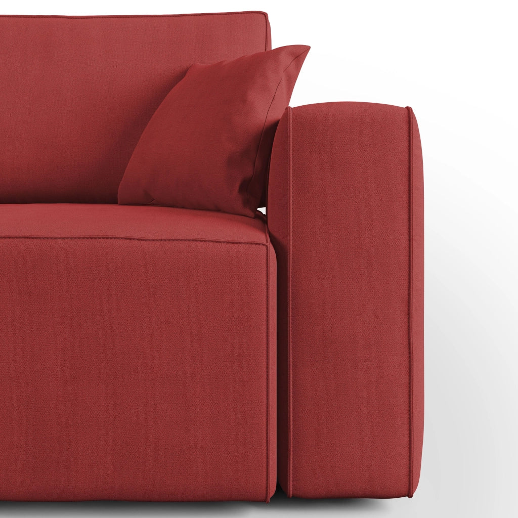 Morfeo Divano in tessuto impermeabile 215 cm rosso