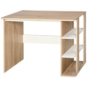 Scrivania con scaffale 3 livelli ¨C Zephmum ¨C Legno 100x55x74 cm
