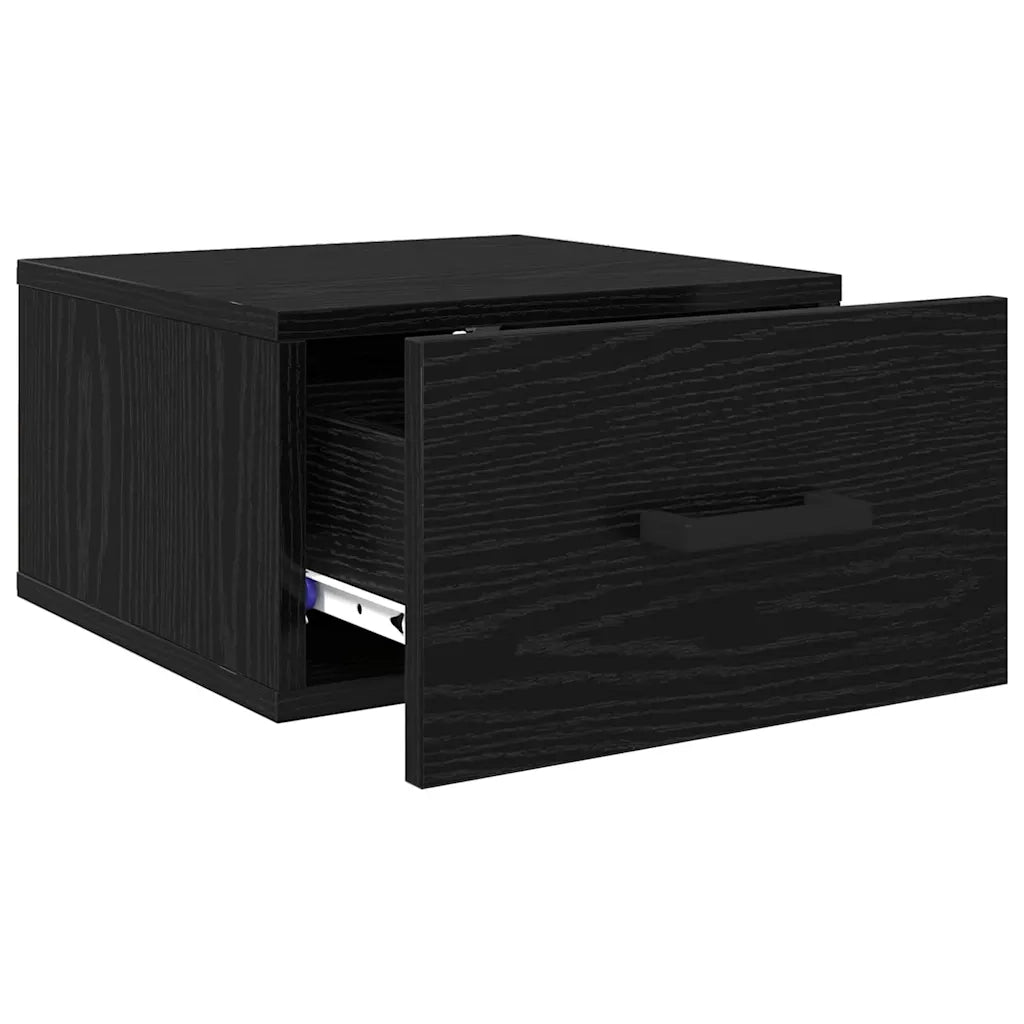 Armadio da Notte Rovere nero 35 x 35 x 20 cm Legno multistrato 882370