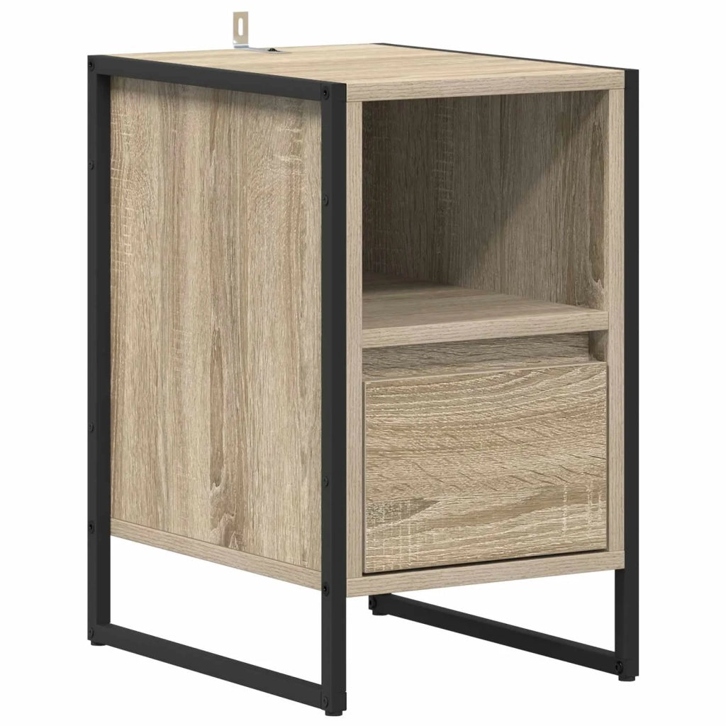 Set di 2 Comodini | Armadio da Notte | Mobiletto da notte Sonoma 39,5 x 30 x 50 cm Legno multistrato