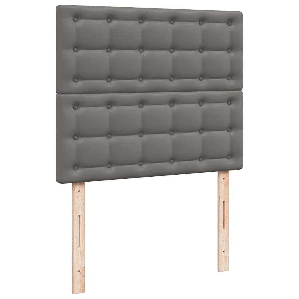 Giroletto Molle con Materasso e LED Grigio 120x190cm Similpelle 3270297