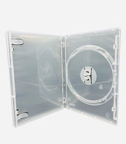 Etichetta per DVD in Polipropilene di Alta Qualità - 14mm Spessore - Con Libretto e Clip Tray - Resistente ai Colpi - Materiale Reciclato - Protezione di Sicurezza con Etichetta Rossa - Custodia per DVD