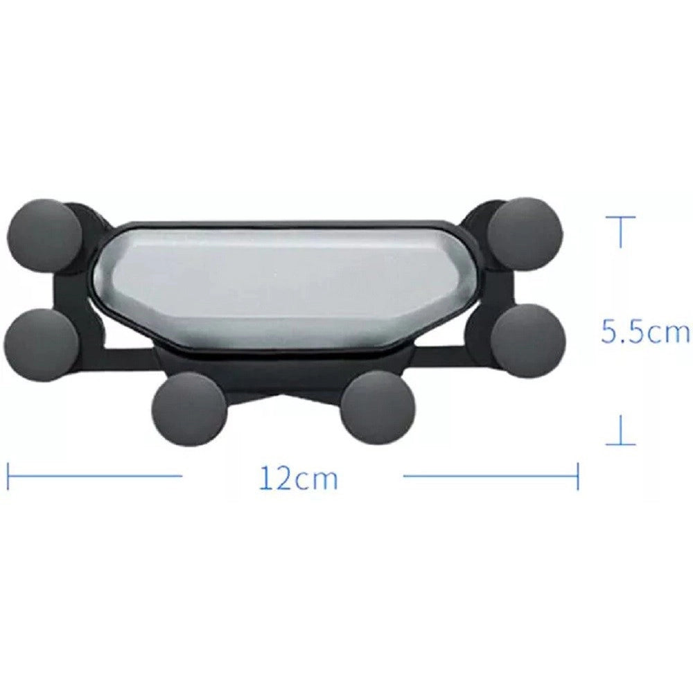 Trade Shop - Portacellulare Auto Universale Griglia Di Ventilazione 6 Punti Fissaggio Q-zj018 -