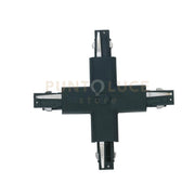 LED-TRACK-X NERO CONNESSIONE A CROCE NERA PER BINARIO 18,1X18,1X3,4CM