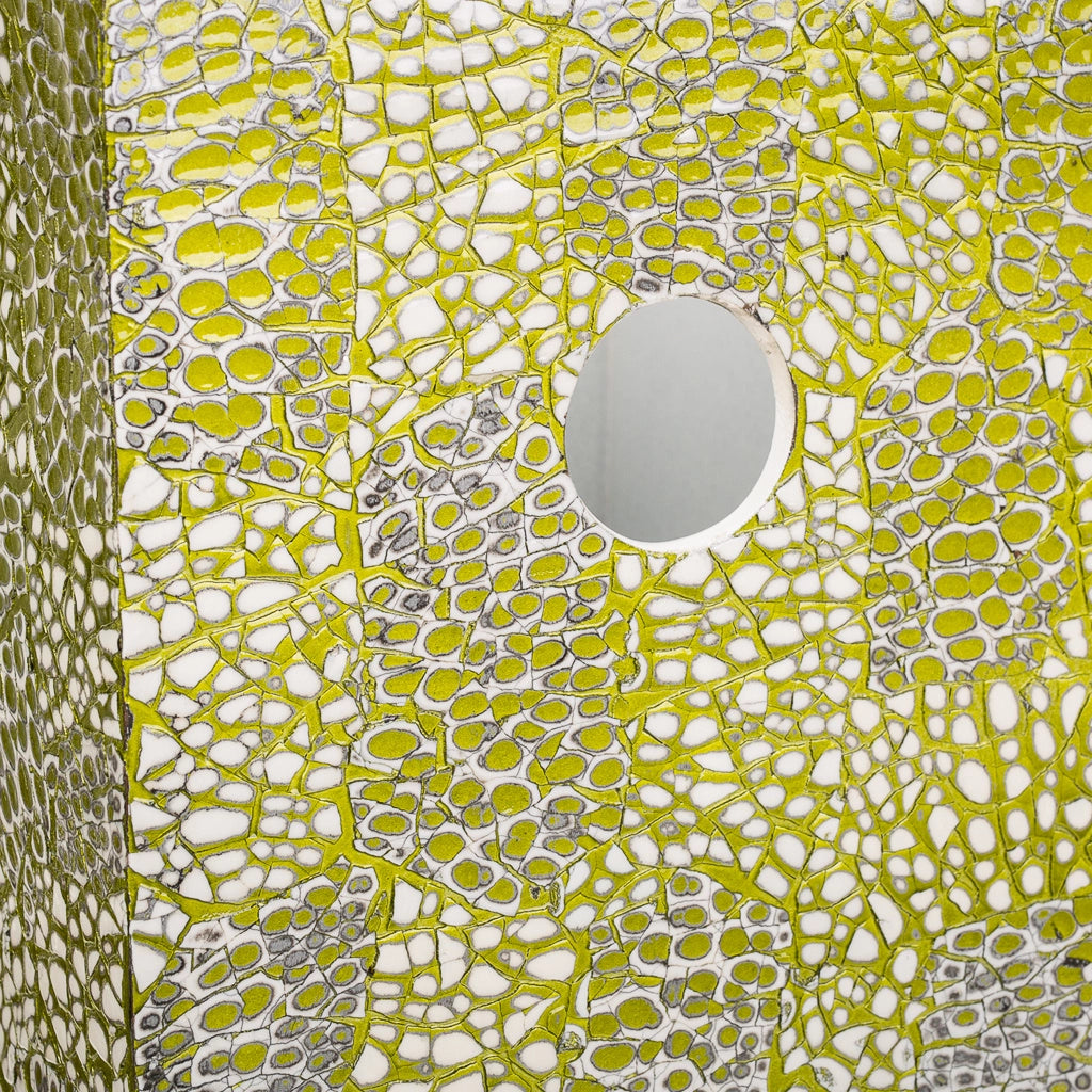 Portaombrelli in mosaico verde 20x20x57h