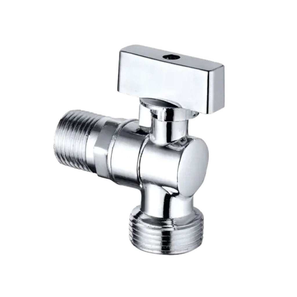 RUBINETTO LAVATRICE A SFERA MIGNON A LEVA IN OTTONE CROMATO CON ROSONE - 1/2X3/4  - AER