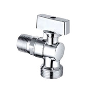 RUBINETTO LAVATRICE A SFERA MIGNON A LEVA IN OTTONE CROMATO CON ROSONE - 1/2X3/4  - AER