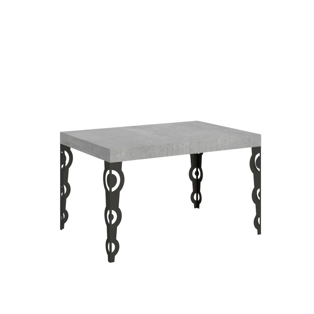 Tavolo allungabile 90X140/244 cm Karamay Cemento telaio Antracite