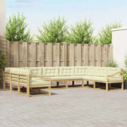 Set di divani da esterno 7 pcs Legno di Acacia Massello
