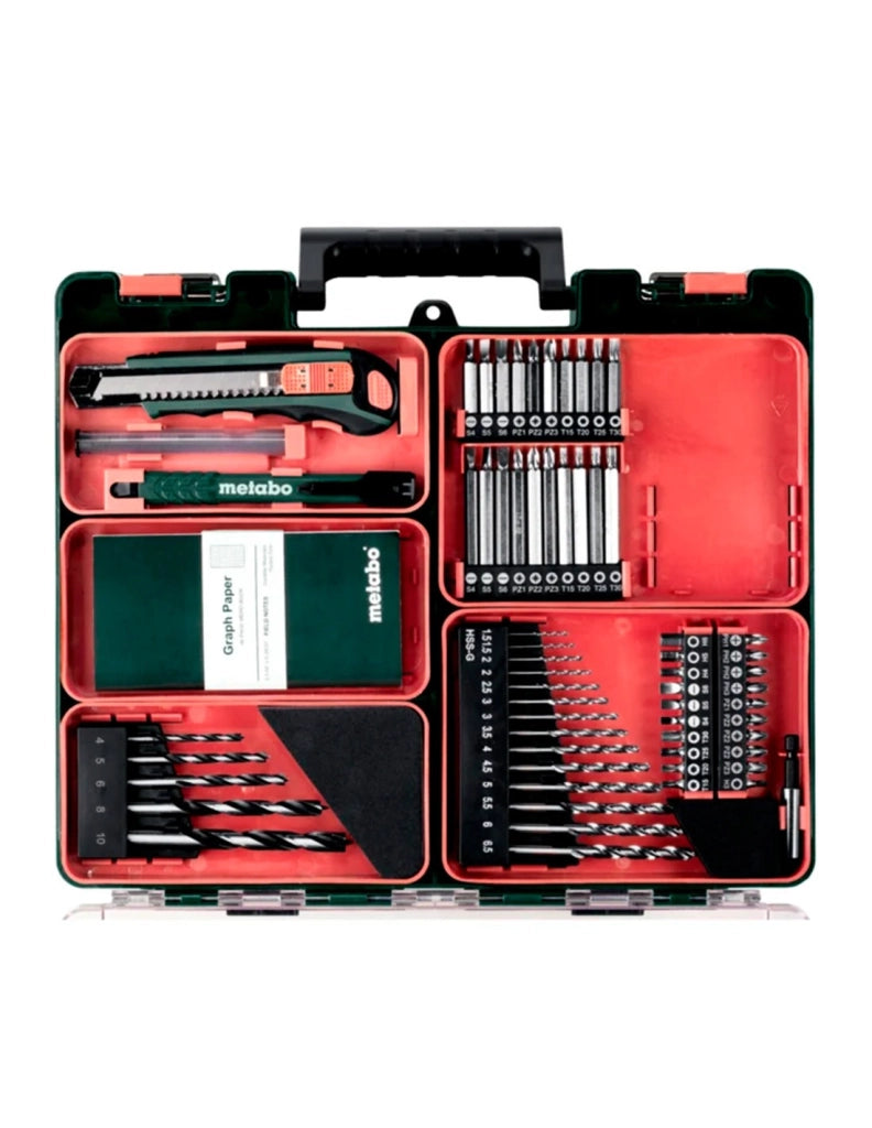 Trapano Avvitatore METABO PowerMaxx BS 12 Set (2 x 2,0 Ah LiHD + SC 36 + Accesorios + Valigetta)