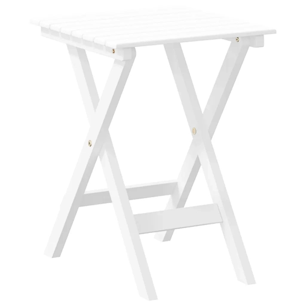 Sedie a Dondolo 2 pz Tavolino Pieghevole Bianca Pioppo Massello 3281592