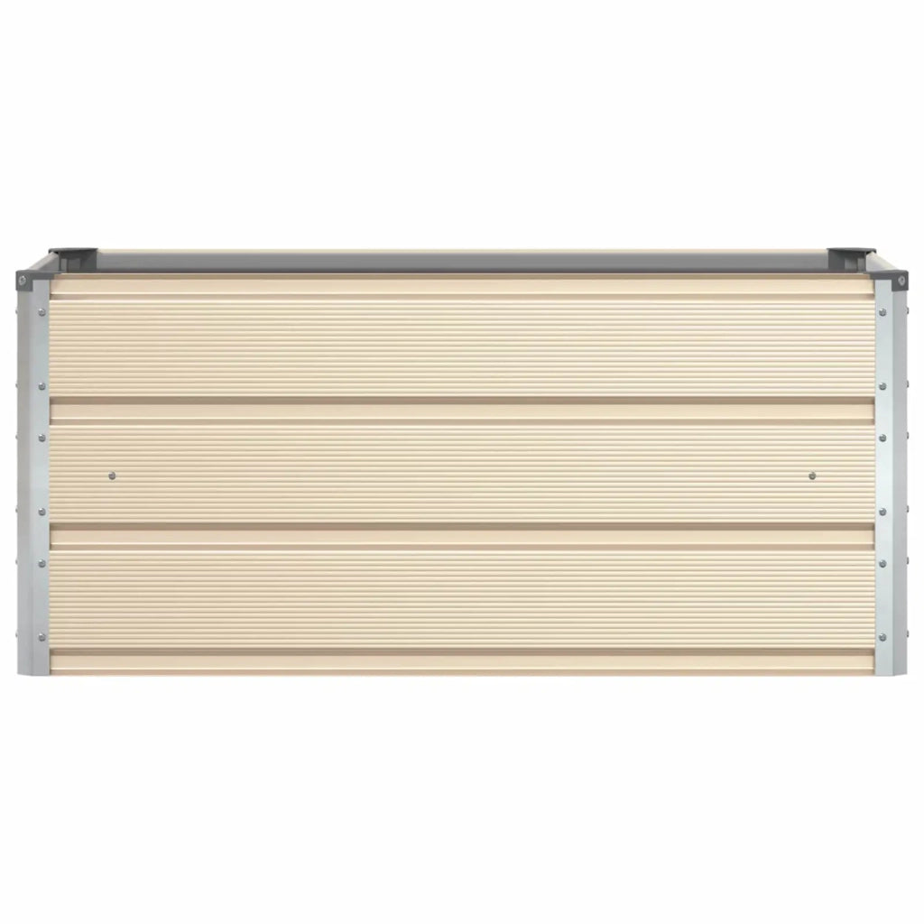 Fioriera Avorio 100 x 50 x 45 cm Acciaio zincato