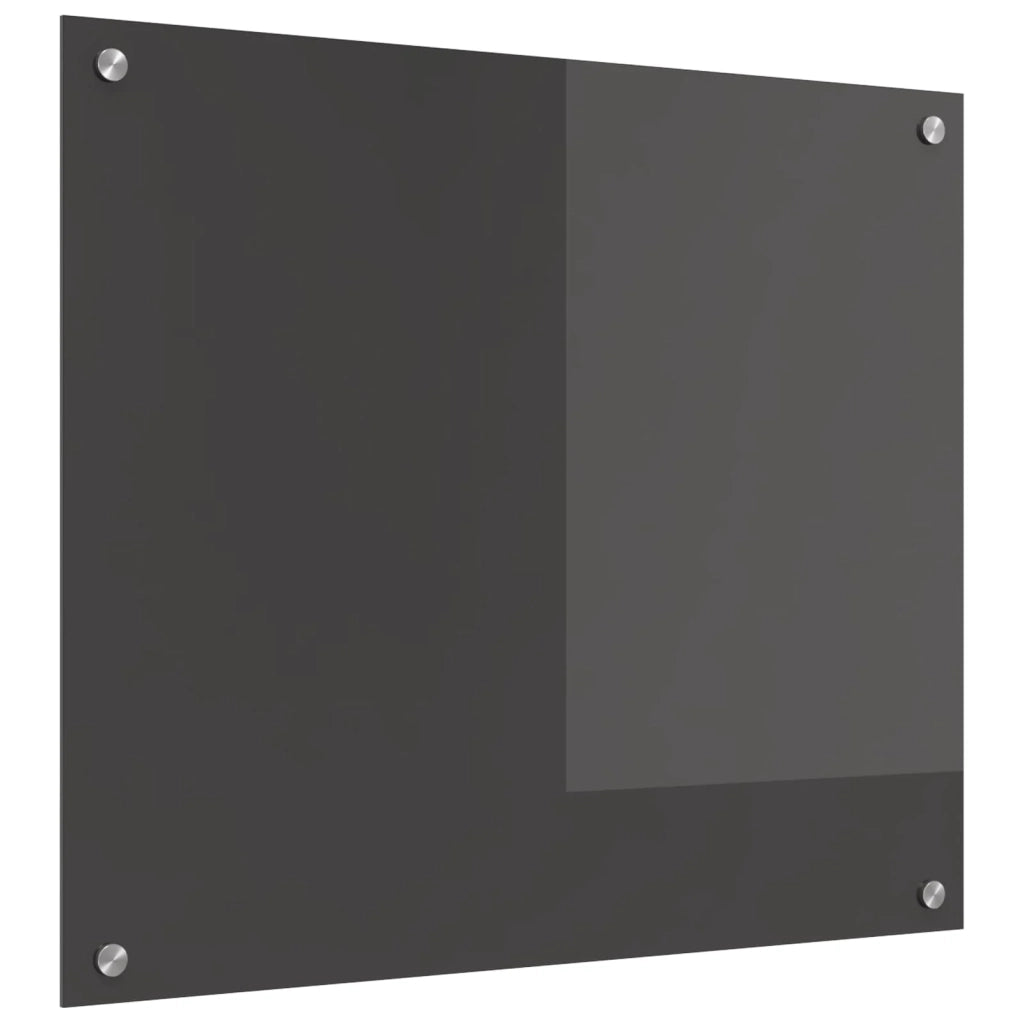 Schienale da cucina Grigio scuro 70 x 60 cm vetro temperato 42001240