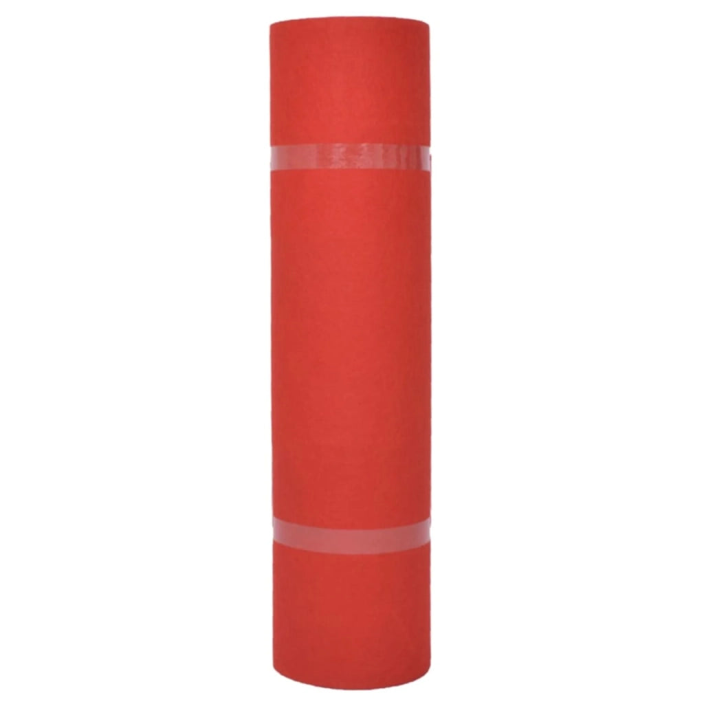 Tappeto Tinta unita Rosso 1,2 x 12 m Poliestere 331344