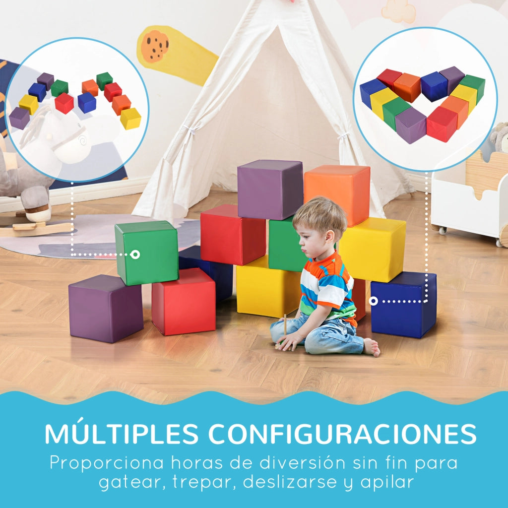 Blocchi di Costruzione in Schiuma per Bambini ¨C zephmum ¨C Multicolore