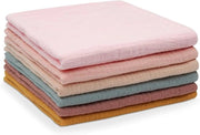 Set di Asciugamani per Bambini, 6 pezzi, 100% Cotone, Quadrato per Pannolino, Adatto per Ragazzi e Ragazze (30x30cm)