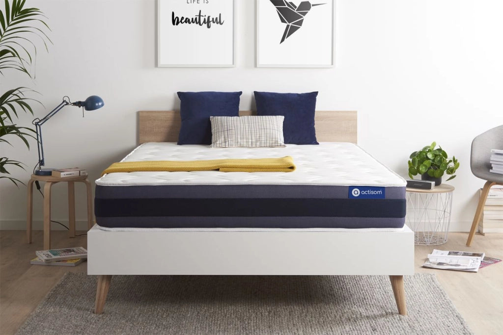 Materasso Actilatex morpho 130x190cm - Spessore : 24cm - Lattice e memory foam - Bilanciato