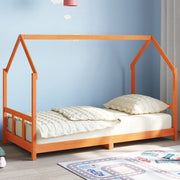 Giroletto per Bambini-Struttura Letto Bambini Marrone Cera 90x190cm Legno Massello Pino 811064