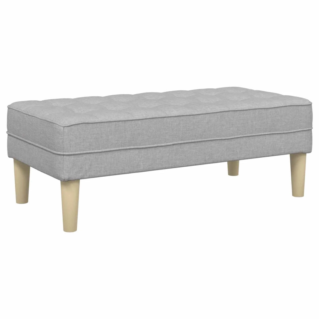 panchina con cuscino Grigio Nuvola 113 x 57 x 39 cm Tessuto 42001944