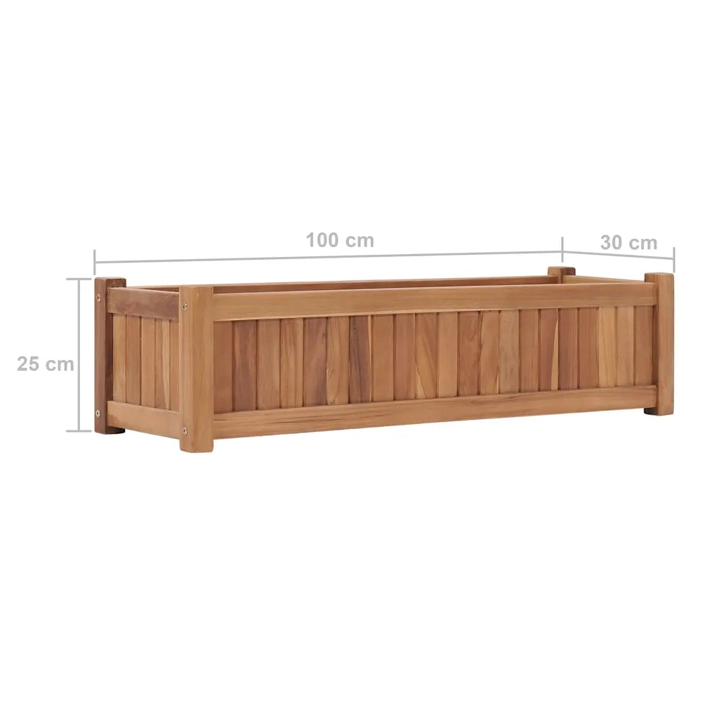 Letto Rialzato da Giardino 100x30x25 cm in Massello di Acacia cod mxl 54546