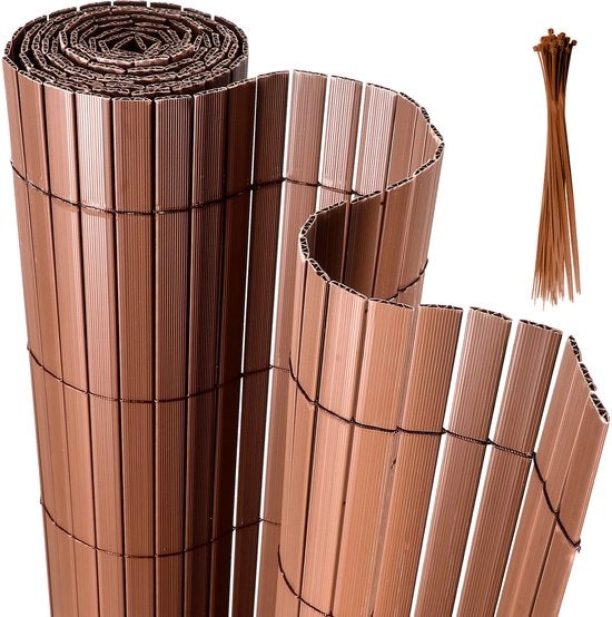 Schermo per privacía 1.6x3m in PVC a forma di V, separazione per giardino e terrazza, resistente al vento e al tempo, UV resistente