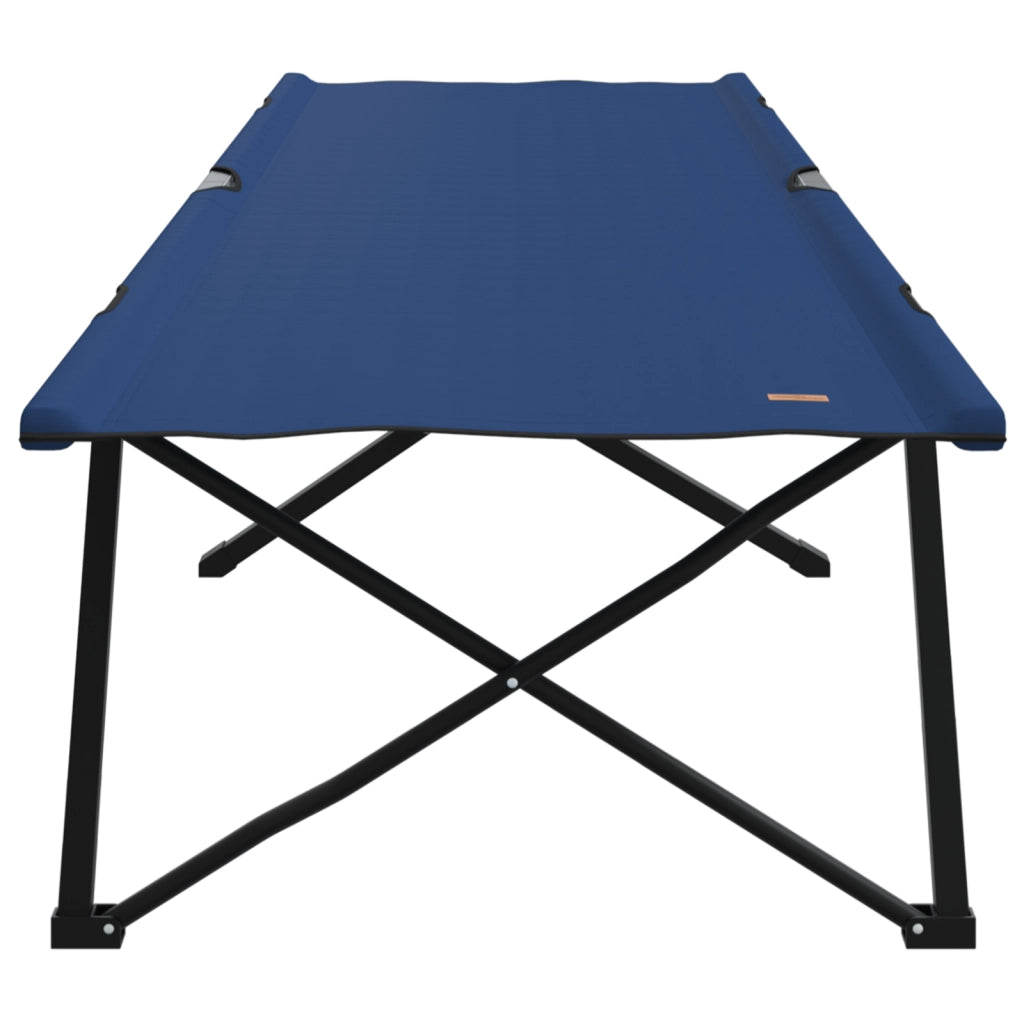 2 pcs Lettini da sole pieghevoli con sacche da trasporto Blu 600D in tessuto Oxford